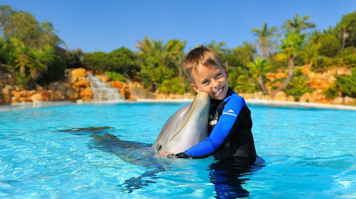 viajes familias monoparentales nadando con delfines 2015