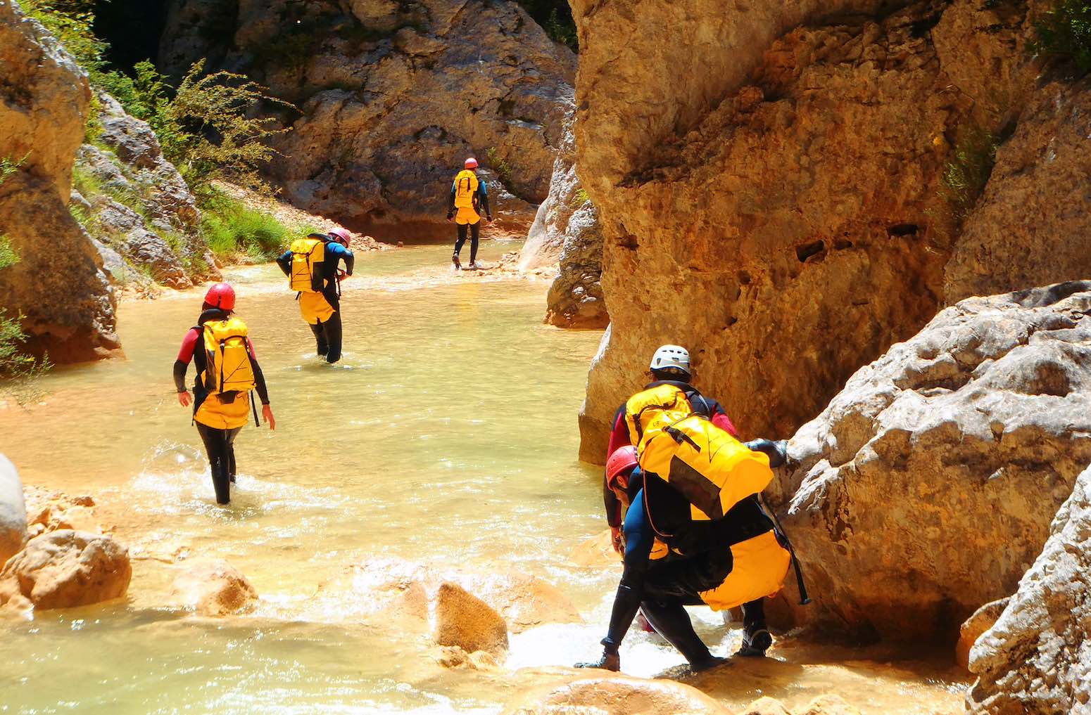 Escalada en grupo para familias monoparentales