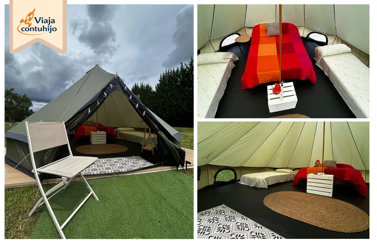 Yokai Camp glamping equipado para familias monoparentales